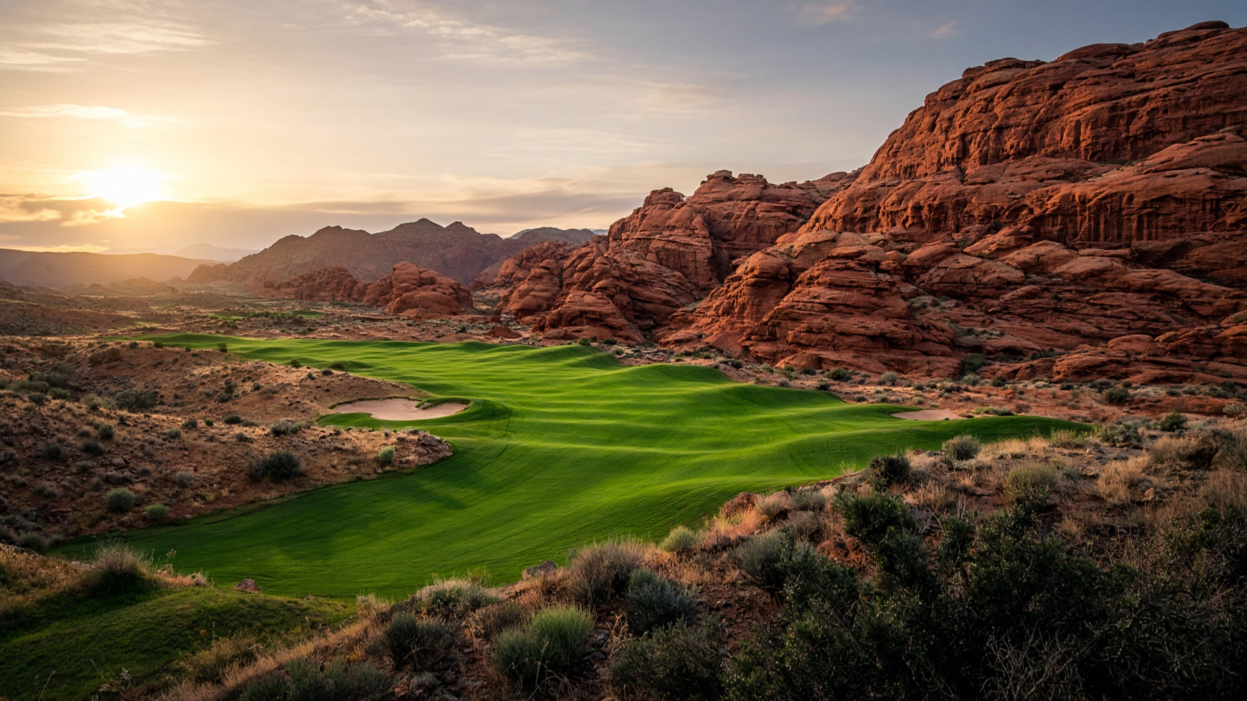 Desert golf